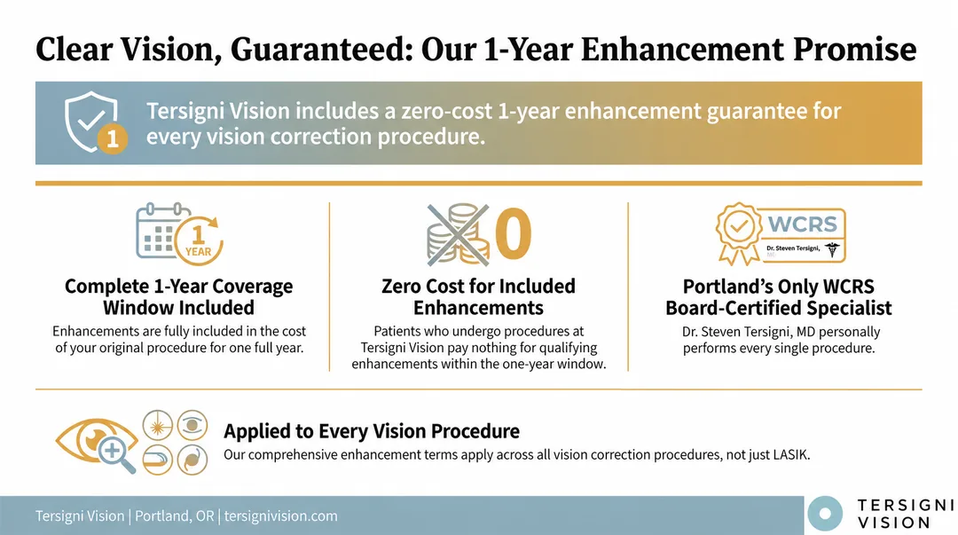 infographic: Tersigni Vision 1-year enhancement promise